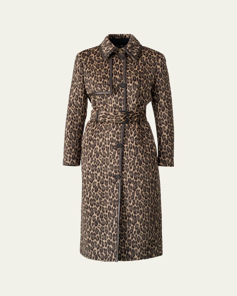 Zeva-A Single-Breasted Wool Trench Coat